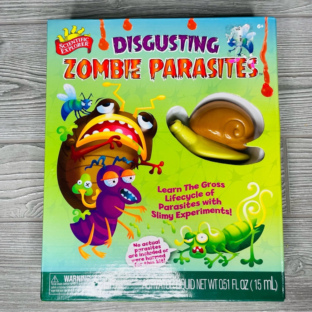 Disgusting zombie parasites game / science stem project for kids toy experiment